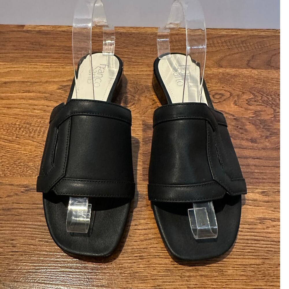Franco Sarto Margot Slide Sandals Women’s 8 Black NWOB Minimalist Chic Elegant - Picture 3 of 10